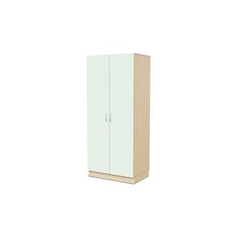 Fixa materiaalikaappi, 2 umpiovea, 3:5 S58 cm, koivu