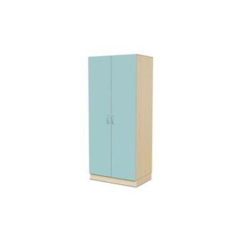 Fixa materiaalikaappi, 2 umpiovea, 3:5 S58 cm, koivu