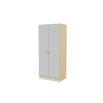 Fixa materiaalikaappi, 2 umpiovea, 3:5 S58 cm, koivu