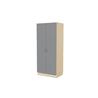 Fixa materiaalikaappi, 2 umpiovea, 3:5 S58 cm, koivu