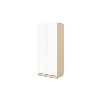 Fixa materiaalikaappi, 2 umpiovea, 3:5 S58 cm, koivu