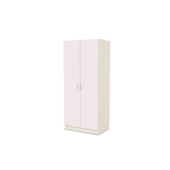 Fixa materiaalikaappi, 2 umpiovea, 3:5 S58 cm, kuultovalkoinen