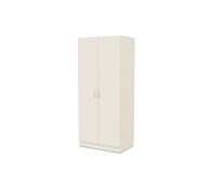 Fixa materiaalikaappi, 2 umpiovea, 3:5 S58 cm, kuultovalkoinen