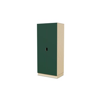 Fixa materiaalikaappi, 2 umpiovea vedinkoloilla, 3:5 S58 cm, koivu