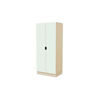 Fixa materiaalikaappi, 2 umpiovea vedinkoloilla, 3:5 S58 cm, koivu