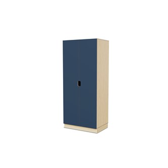 Fixa materiaalikaappi, 2 umpiovea vedinkoloilla, 3:5 S58 cm, koivu