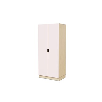 Fixa materiaalikaappi, 2 umpiovea vedinkoloilla, 3:5 S58 cm, koivu
