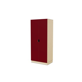 Fixa materiaalikaappi, 2 umpiovea vedinkoloilla, 3:5 S58 cm, koivu