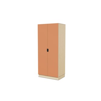 Fixa materiaalikaappi, 2 umpiovea vedinkoloilla, 3:5 S58 cm, koivu
