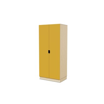Fixa materiaalikaappi, 2 umpiovea vedinkoloilla, 3:5 S58 cm, koivu