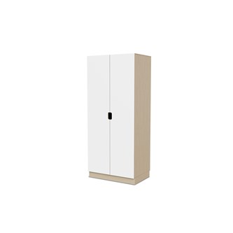 Fixa materiaalikaappi, 2 umpiovea vedinkoloilla, 3:5 S58 cm, koivu