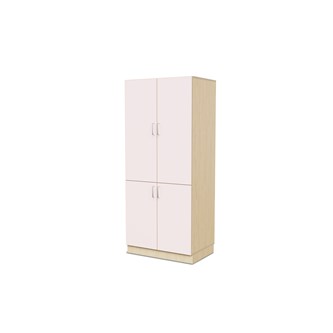 Fixa materiaalikaappi, 4 umpiovea, 3:5 S58 cm, koivu