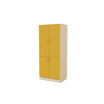 Fixa materiaalikaappi, 4 umpiovea, 3:5 S58 cm, koivu