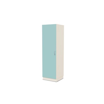 Fixa materiaalikaappi, 1 umpiovi, 2:5 S58 cm, kuultovalkoinen