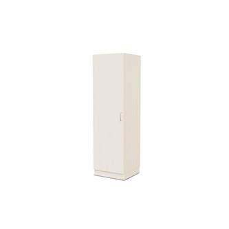 Fixa materiaalikaappi, 1 umpiovi, 2:5 S58 cm, kuultovalkoinen