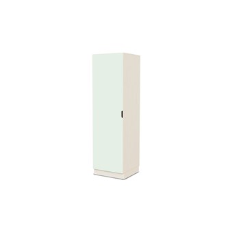 Fixa materiaalikaappi, 1 umpiovi vedinkololla, 2:5 S58 cm, kuultovalkoinen