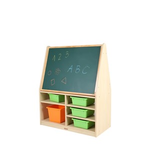 Wisdom valko- ja liitutaulu säilytystilalla