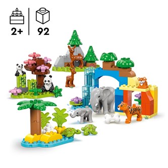 LEGO® DUPLO® 3-in-1 Luonnoneläinperheet