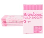 Strawbees vaalenpunaiset lisäpillit, 50 kpl
