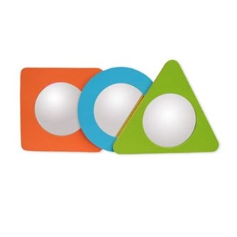 Käsipeilit vaahtomuovikehyksillä, 3 kpl