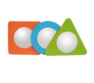 Käsipeilit vaahtomuovikehyksillä, 3 kpl