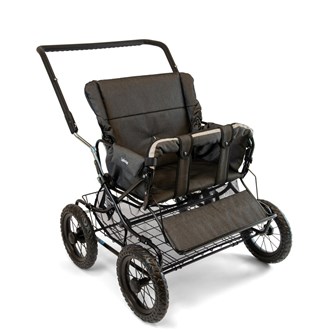 Kaksostenrattaat Lekolar, kasvot menosuuntaan, kangas