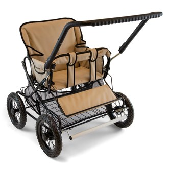 Kaksostenrattaat Lekolar, selkä menosuuntaan, PU