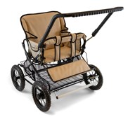 Kaksostenrattaat Lekolar, selkä menosuuntaan, PU