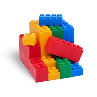 Rakennuspalikat, pehmeät, 48 kpl