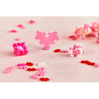 PLUS-PLUS puna-roosan värit, 1200 kpl