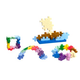 PLUS-PLUS BIG -palikat, värispektri, 60 kpl