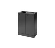 Bica basic 2-lok lajitteluastia, kannella/avoin, 2 x 45 l