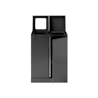 Bica basic 2-lok lajitteluastia, kannella/avoin, 2 x 45 l