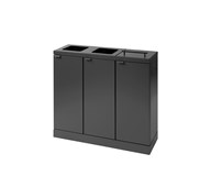 Bica basic 3-lok lajitteluastia, kannella/avoin, 3 x 45 l