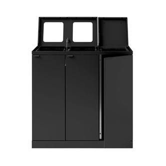 Bica advanced 3-lok lajitteluastia, kannella/avoin, 3 x 65 l