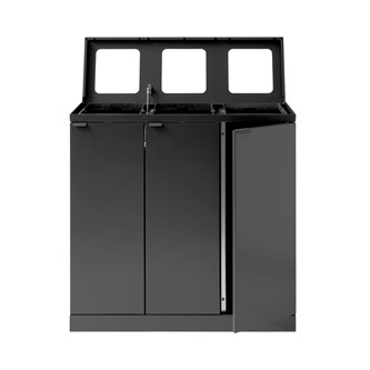 Bica advanced 3-lok lajitteluastia, avoin, 3 x 65 l