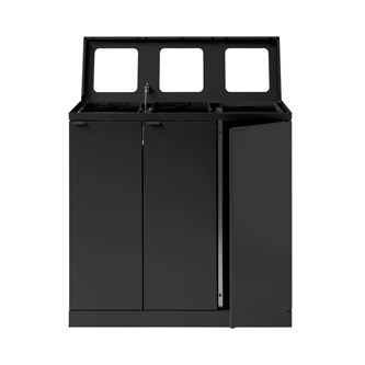 Bica advanced 3-lok lajitteluastia, avoin, 3 x 65 l