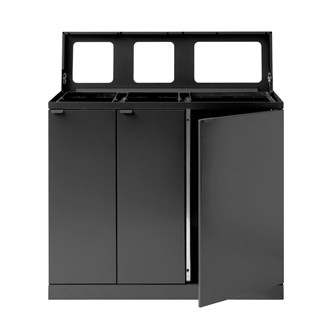 Bica advanced 3-lok lajitteluastia, avoin, 2 x 65 l ja 1 x 95 l