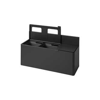 Bica basic 3-lok lajitteluastia, kannella/avoin, 3 x 15 l, seinämalli