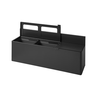 Bica basic 3-lok lajitteluastia, kannella/avoin, 3 x 20 l, seinämalli