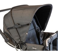 Kuomu kaksostenrattaisiin, kangas