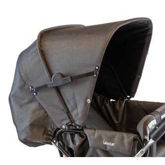 Kuomu kaksostenrattaisiin, kangas