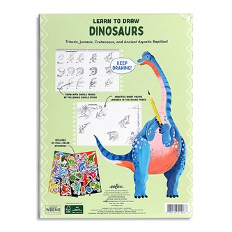 Piirustuskirja Opi piirtämään, dinosaurukset