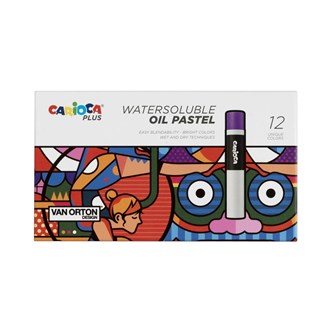 Öljypastelliliitu Carioca Plus, 12 väriä