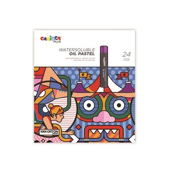 Öljypastelliliitu Carioca Plus, 24 väriä