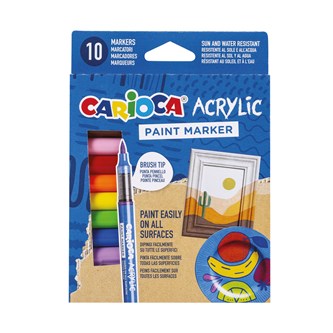 Maalikynä Carioca Paint Marker, 10 väriä
