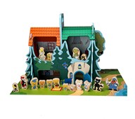 Bamse leikkimökki ja hahmosetti, 17 osaa