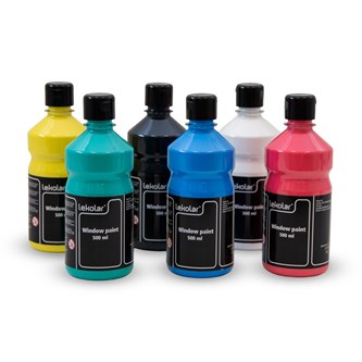 Ikkunakalvoväri Lekolar, 6 x 500 ml