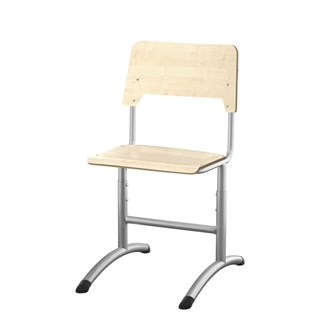 Como tuoli FSC säädettävä, iso istuin, hopea runko