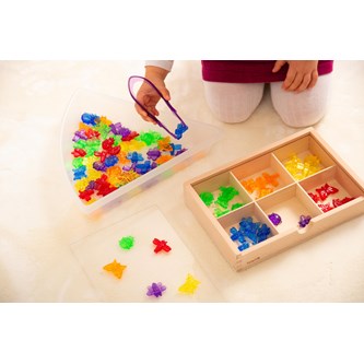 Isot muovipinsetit, läpikuultavat, 12 kpl